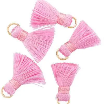 20mm Rose Fabric Tassel (5 Pieces)