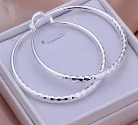 925 sterling silver hoop earrings
