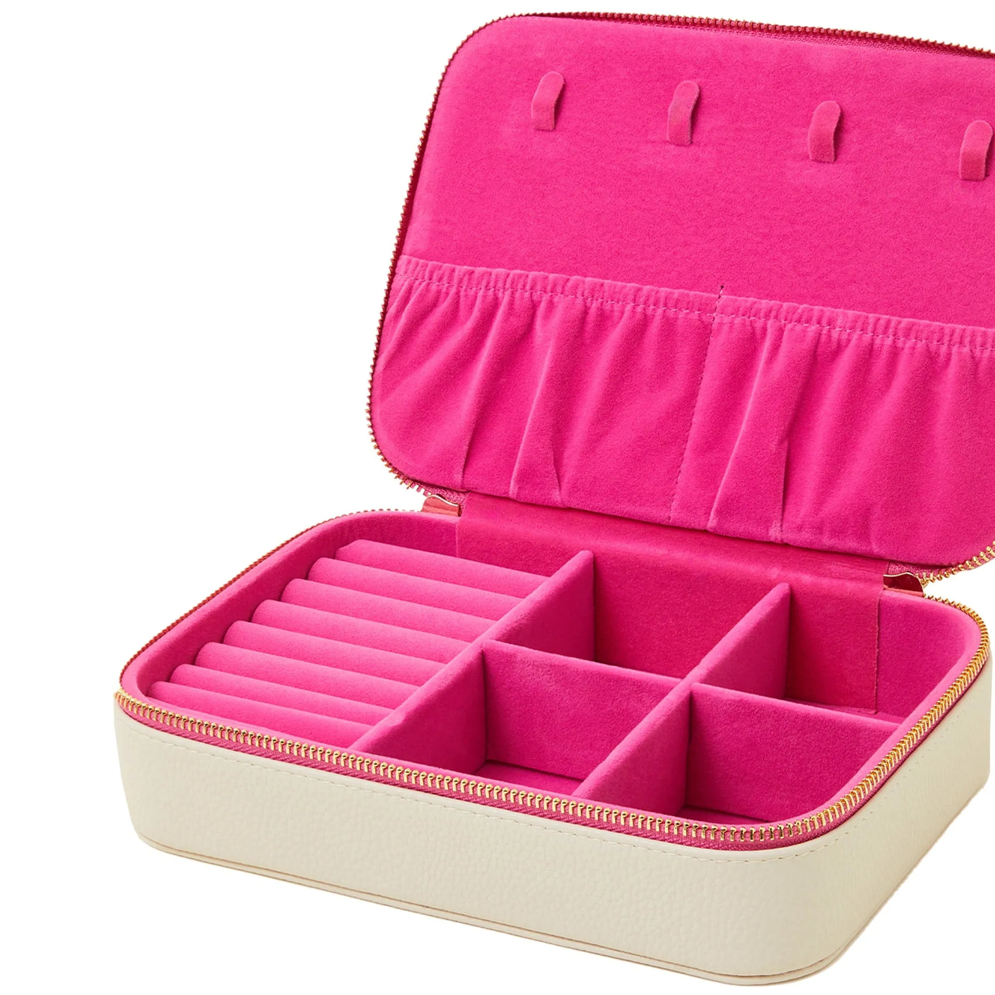 Accessorize London Women's Cream Large Jewellery Box