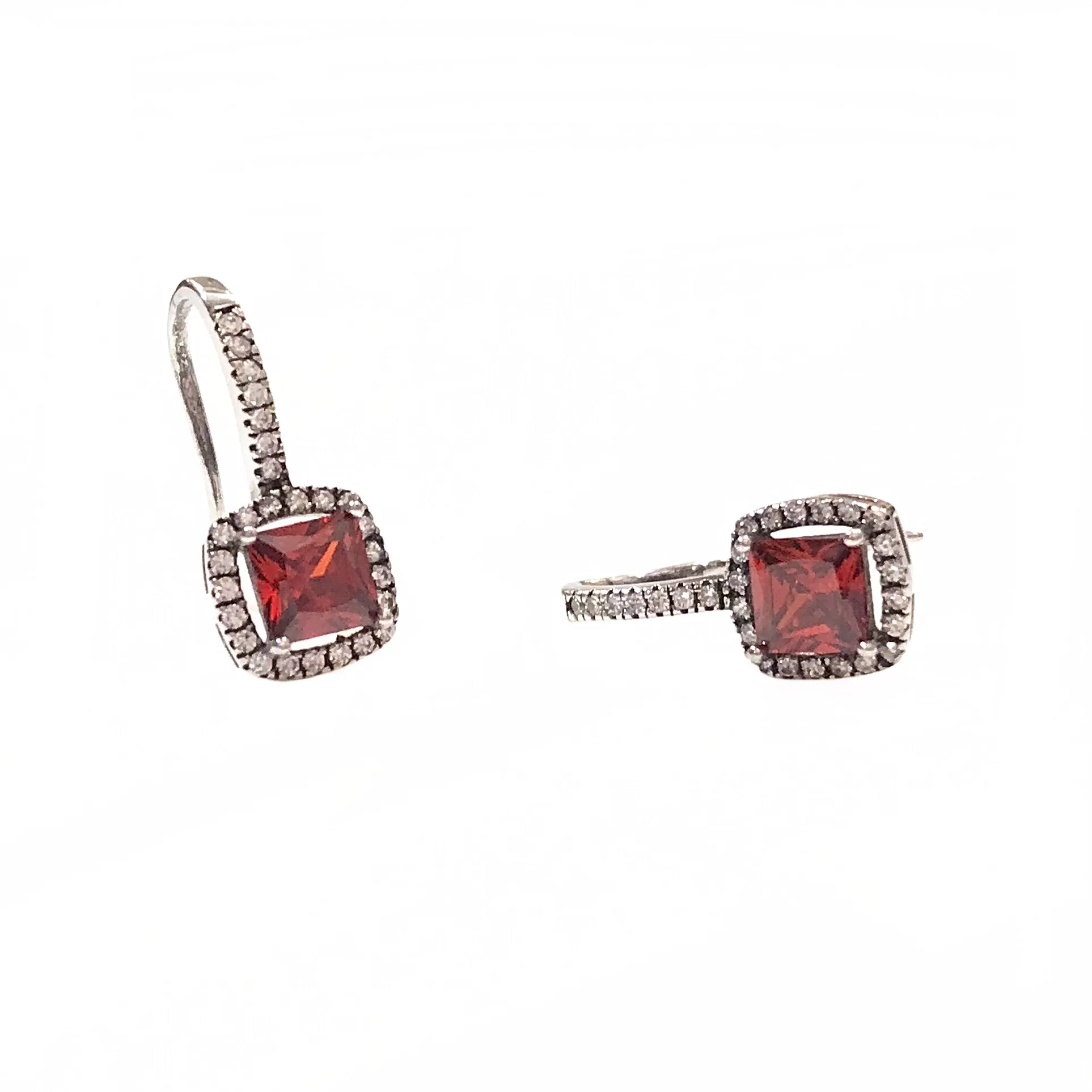 Adriene Birthstone Square Earrings