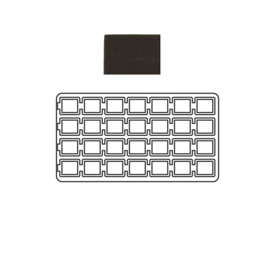 Black Flocked Compartment Tray Inserts