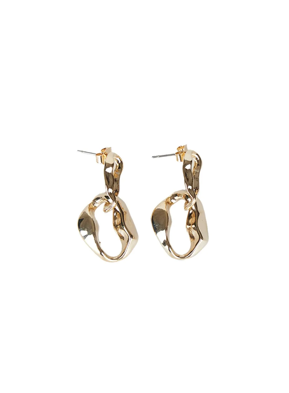 Bold Link Earrings CA516