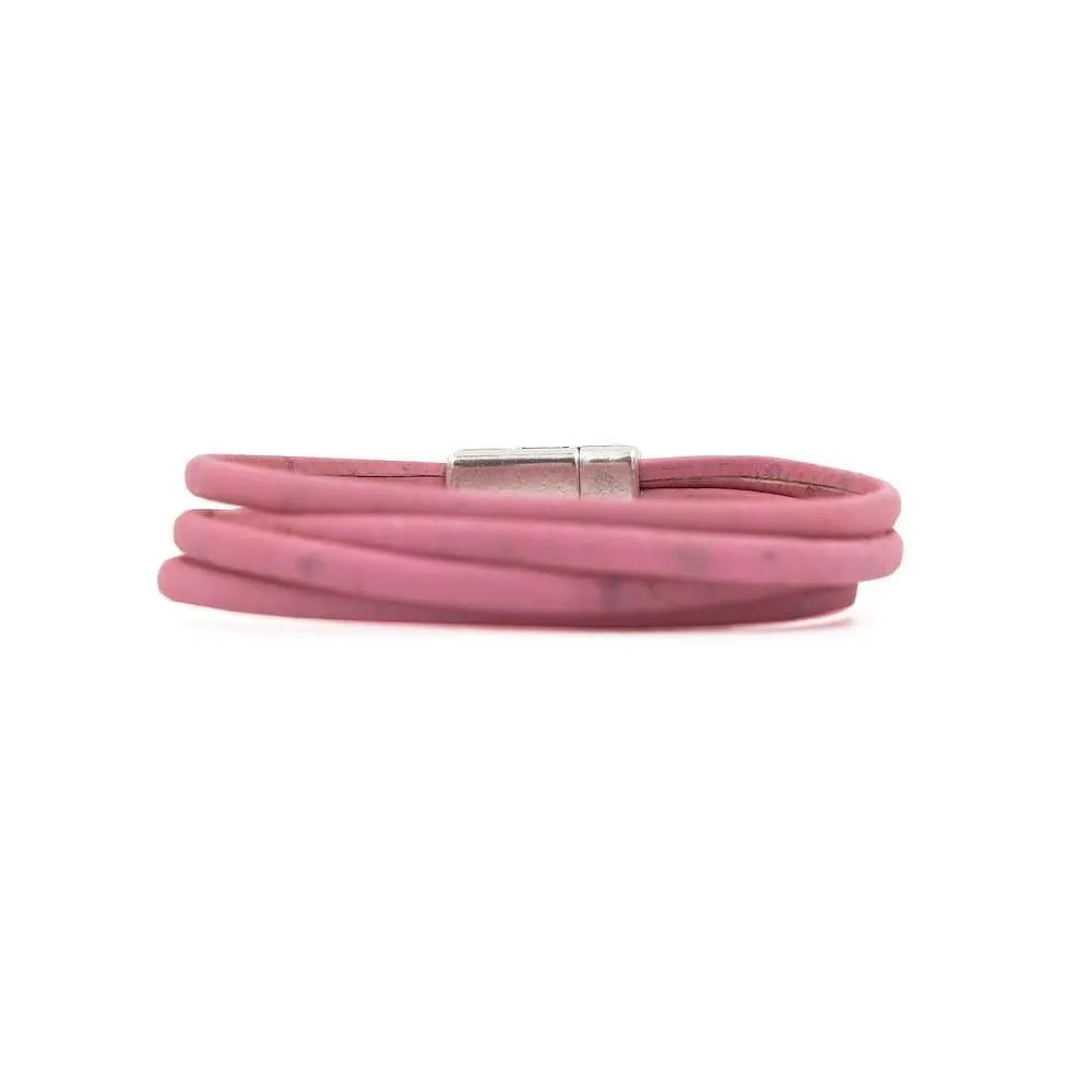 Bracelet en liège Rose