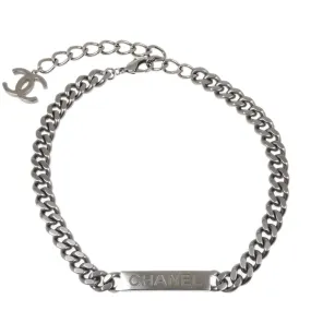 Chanel Chain Necklace Silver B15P