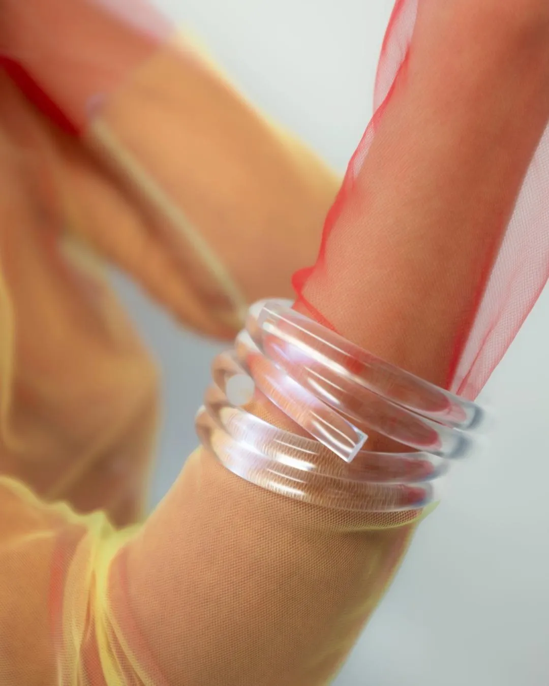 Clear Spiral Bracelet
