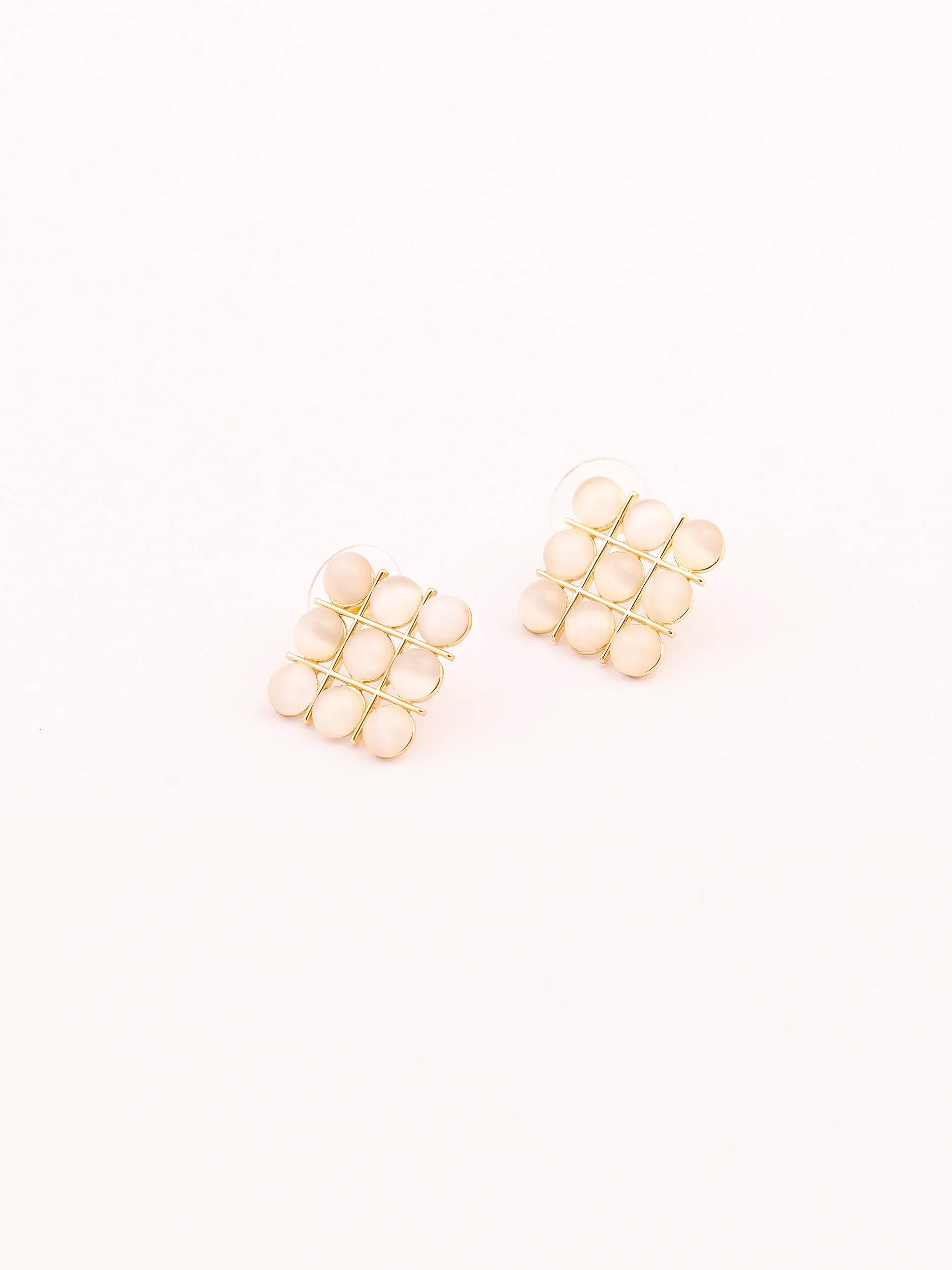 Crystal Geometric Earrings