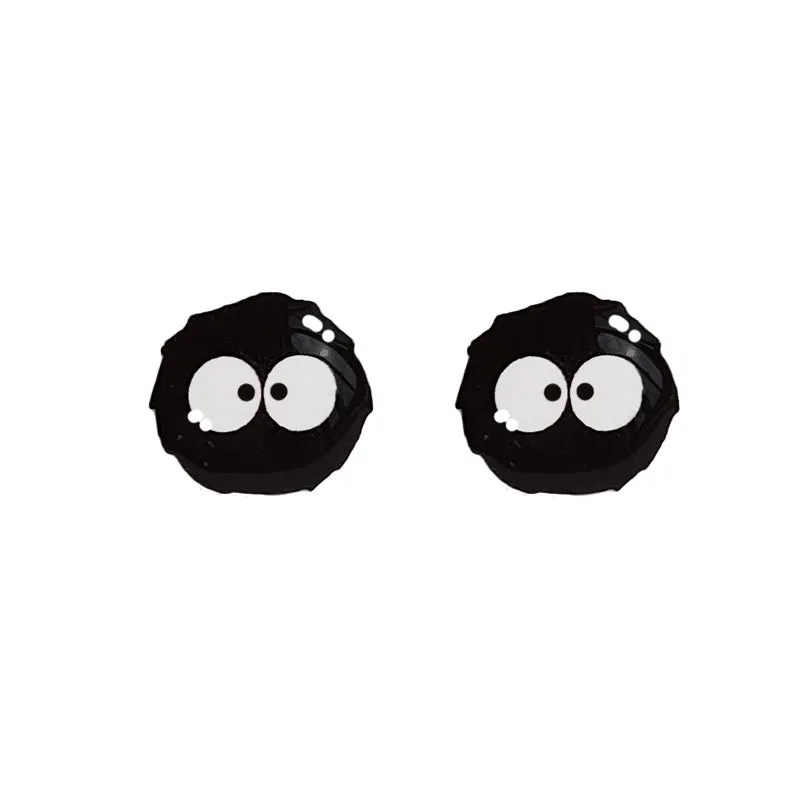 Cute Black Briquette Earrings