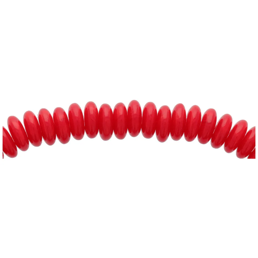 Czech Glass 6mm Red Opaline Mix Disc Spacer Bead Strand by Raven's Journey