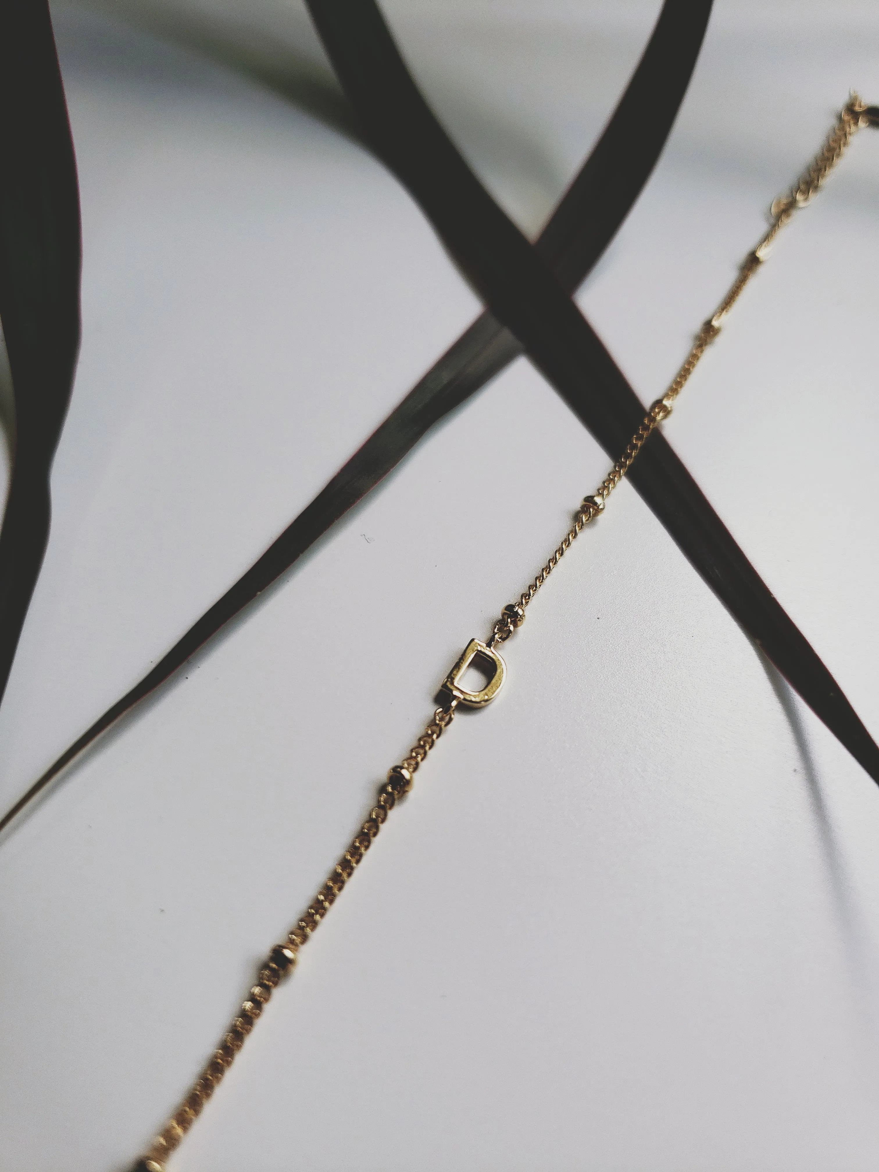 D Initial Bracelet