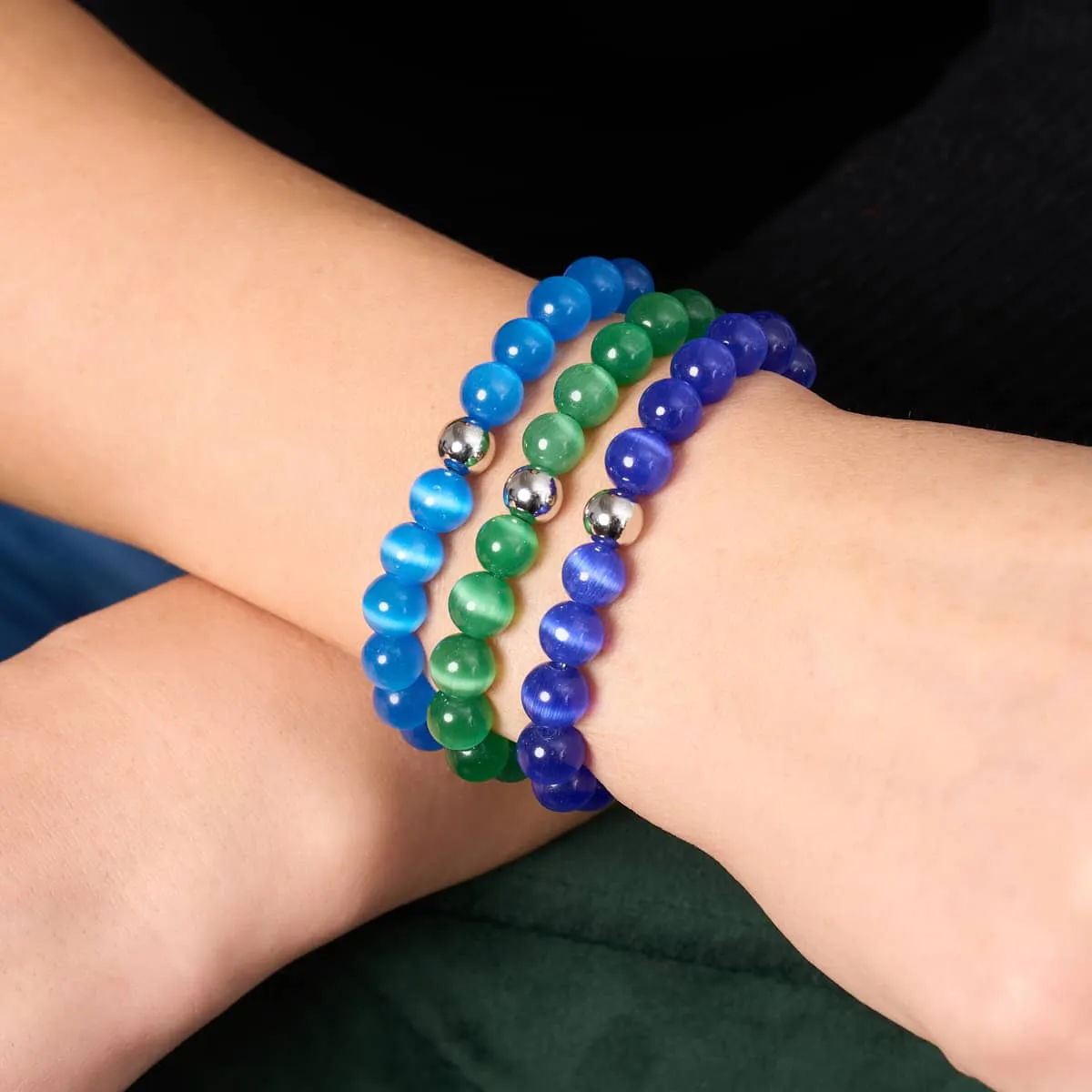 Drink Me Potion | .925 Sterling Silver | Cheshire Glass Bracelet