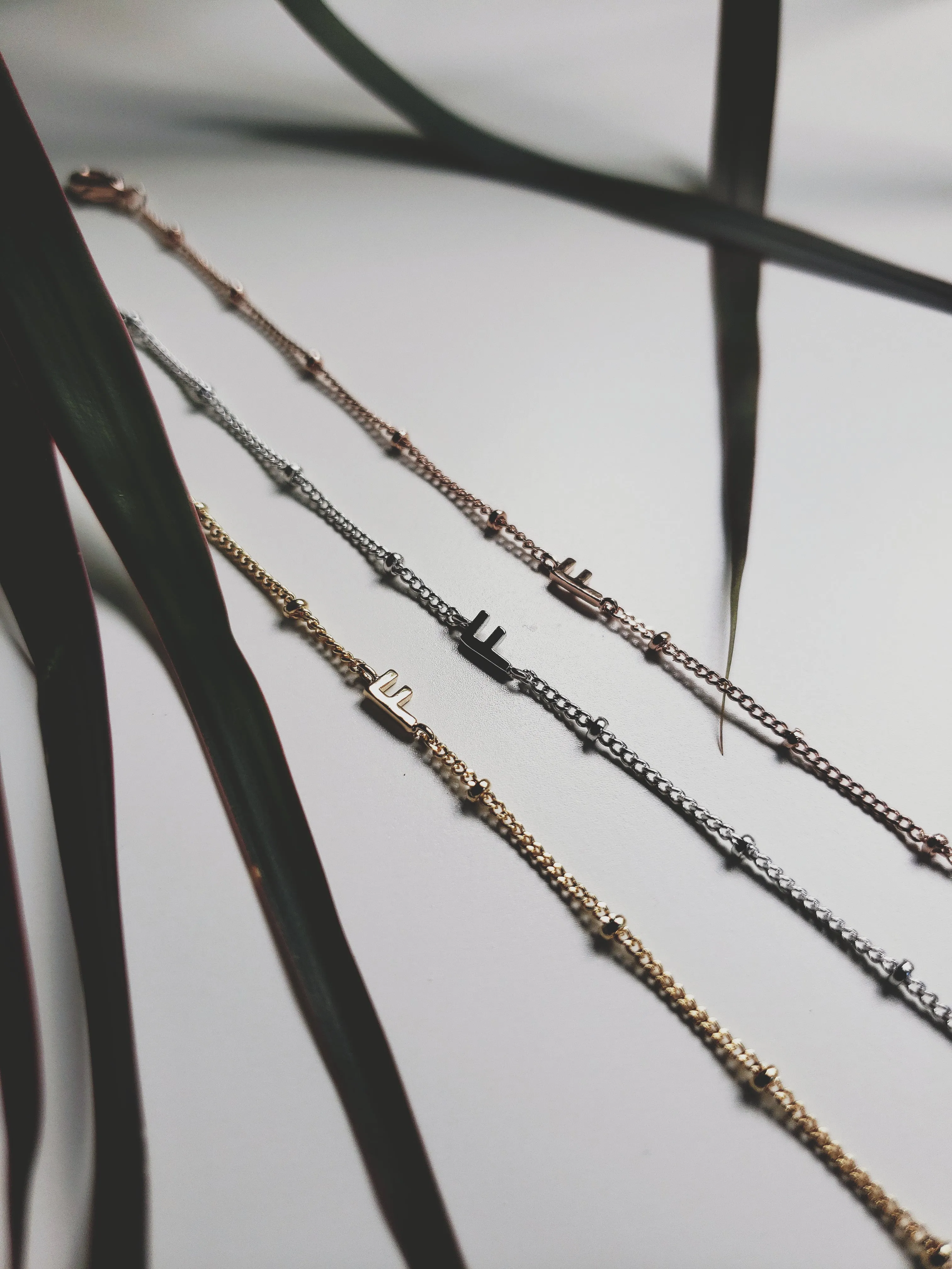 F Initial Bracelet