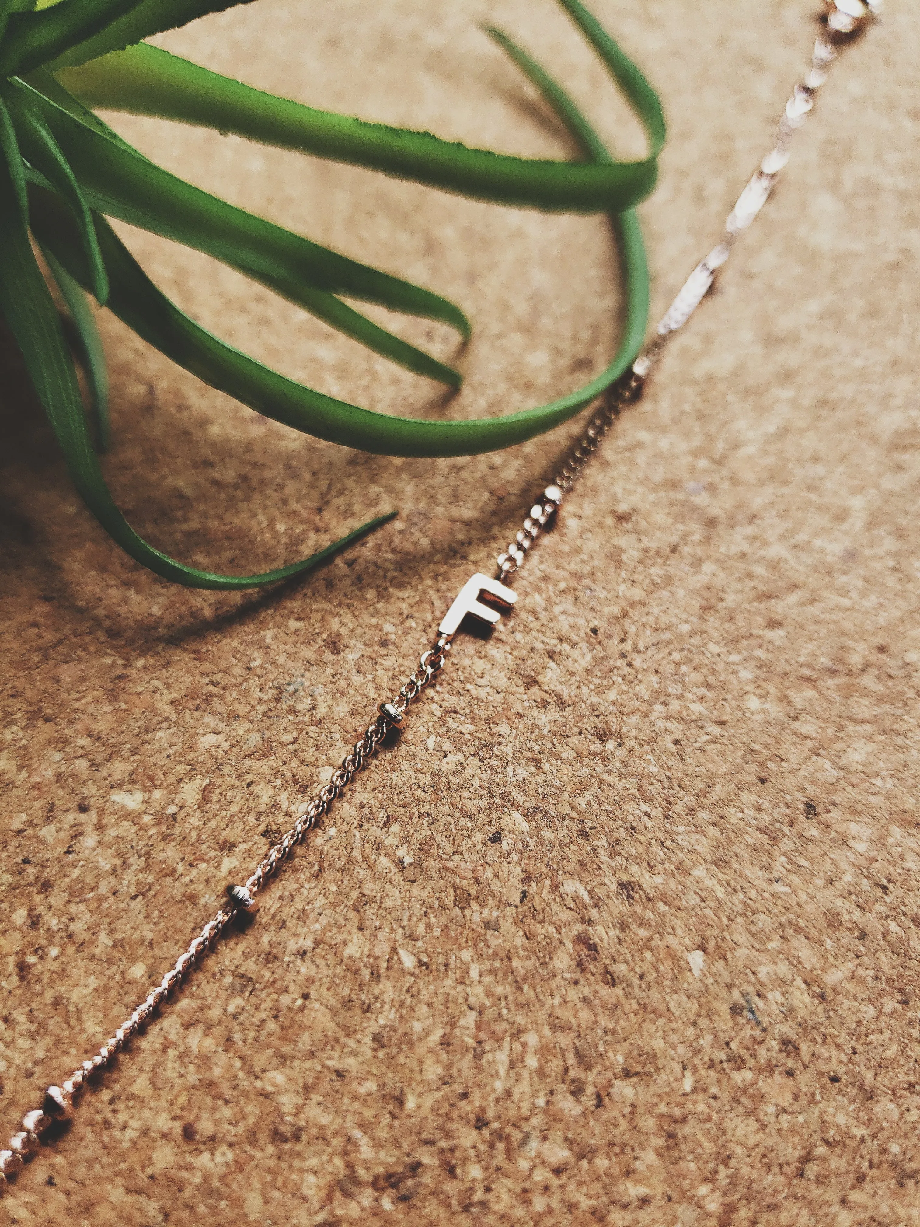 F Initial Bracelet
