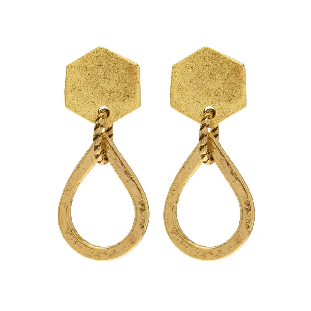 Honeycomb Drip Earrings