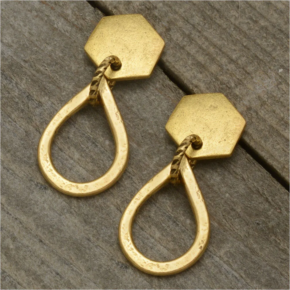 Honeycomb Drip Earrings