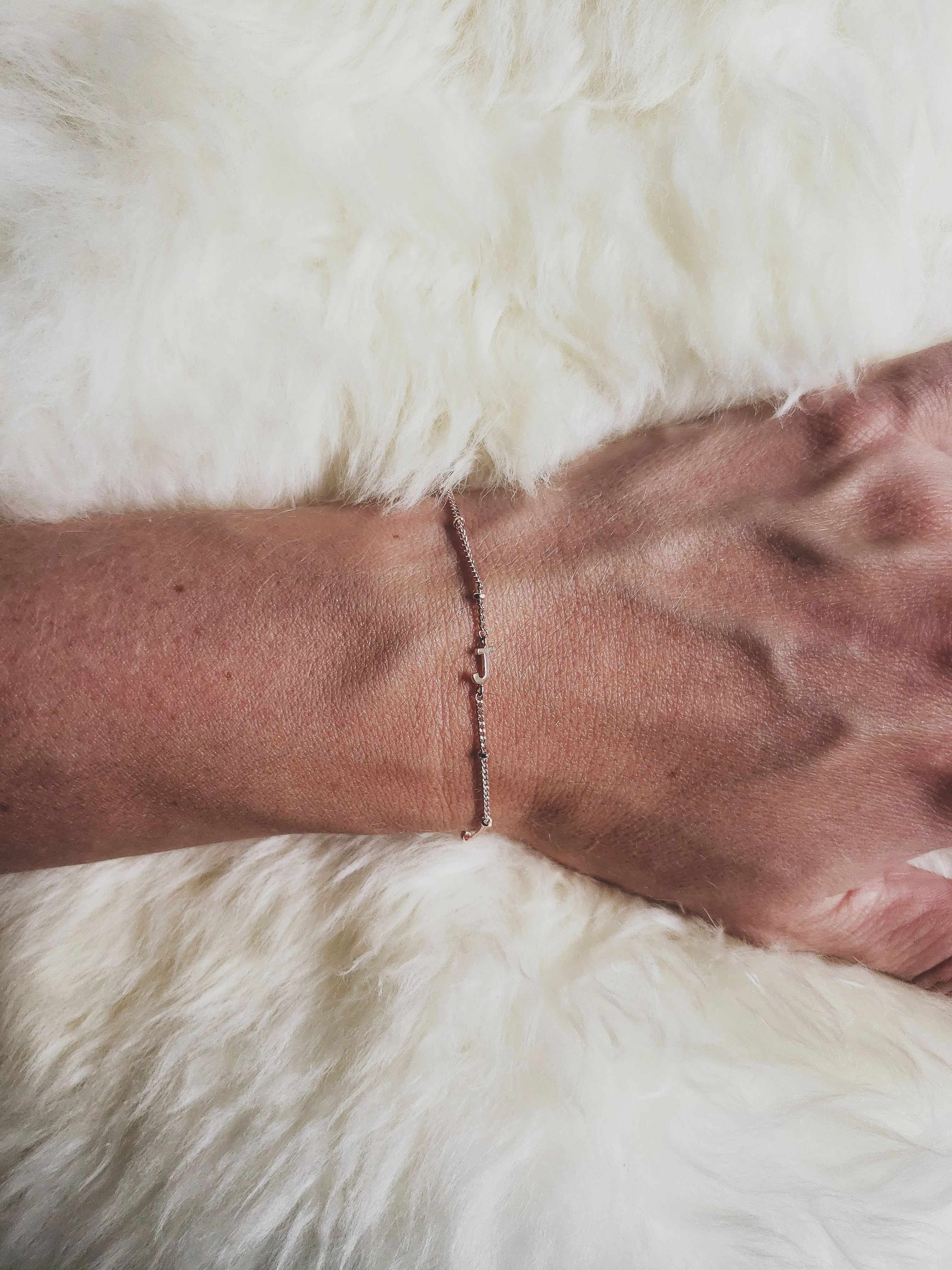 J Initial Bracelet