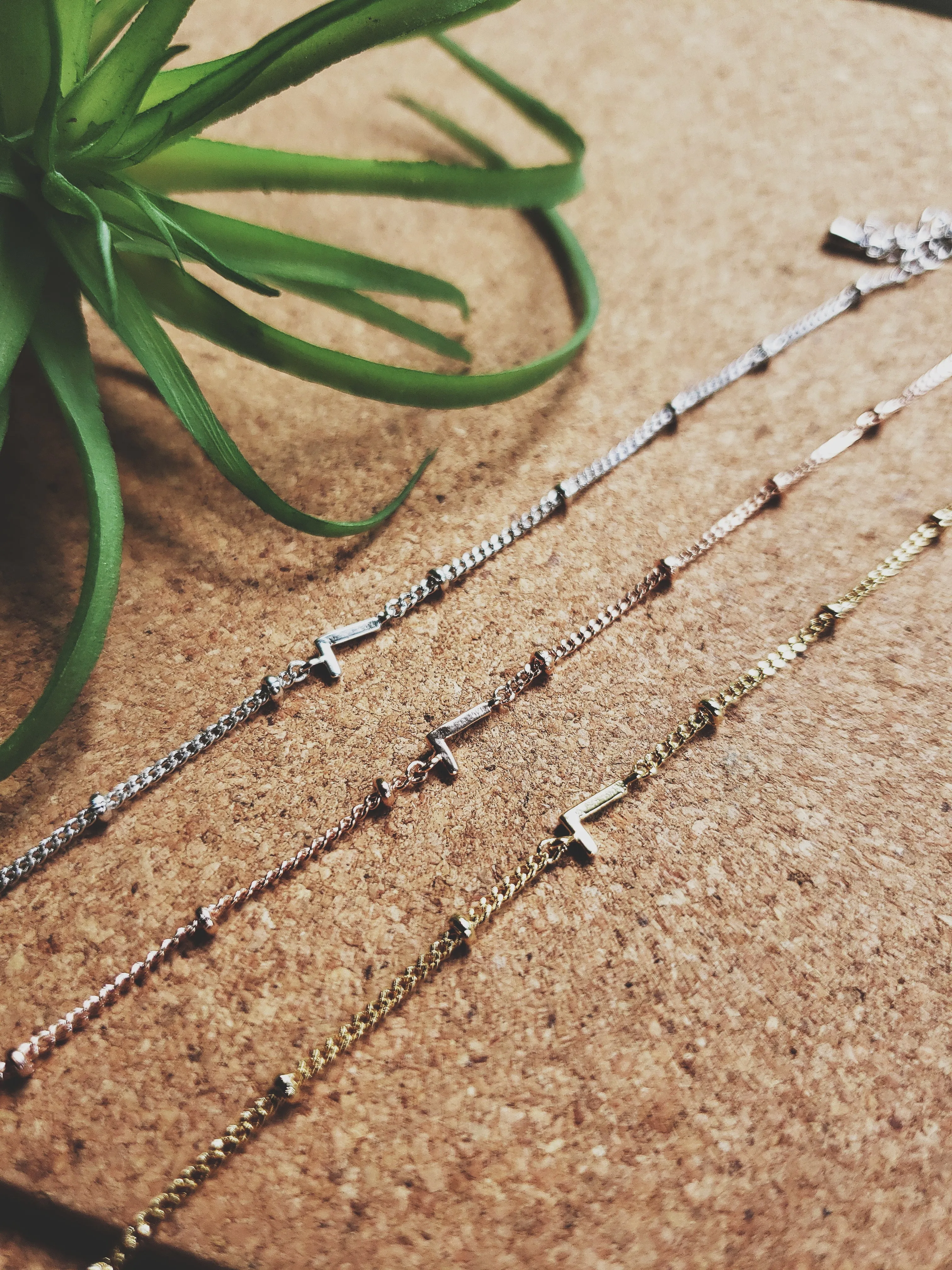 L Initial Bracelet