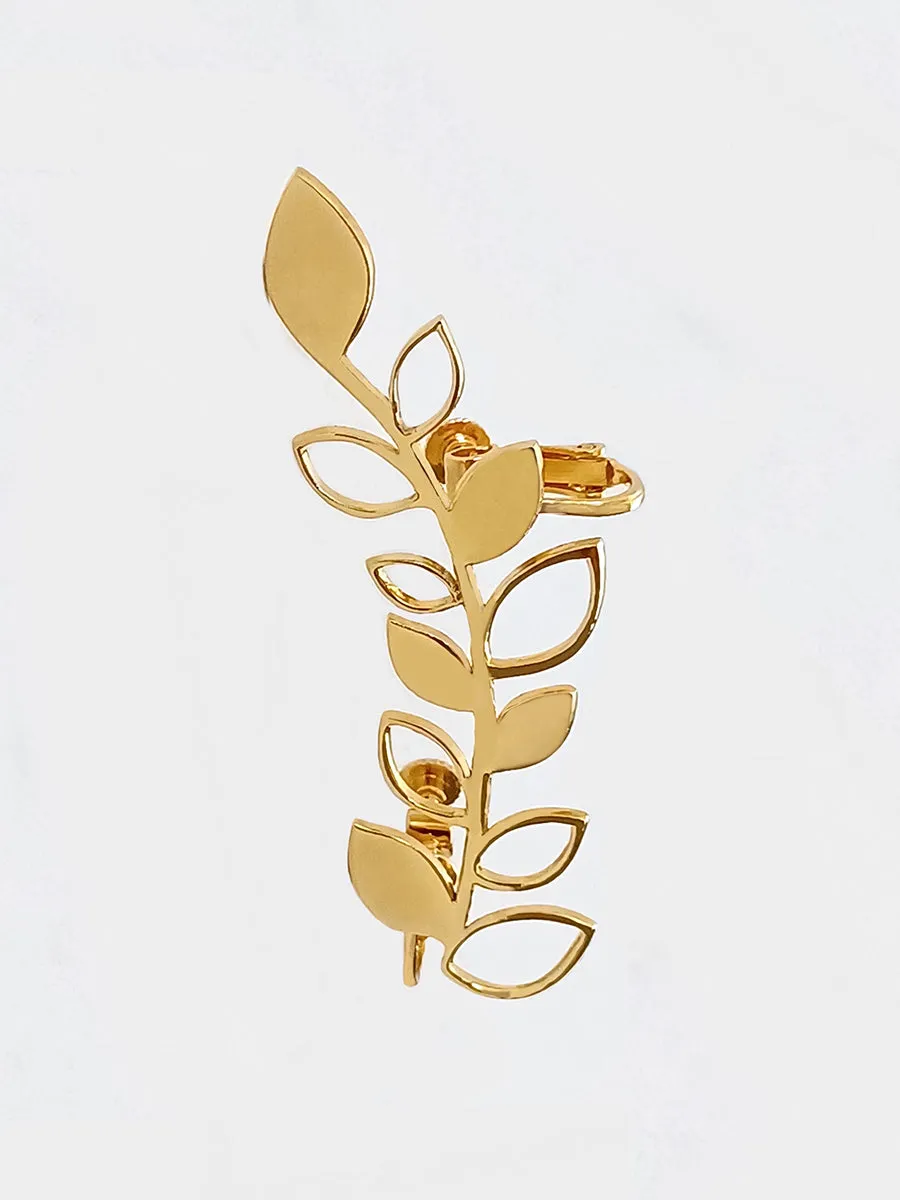 Leaf Cuff Earrings