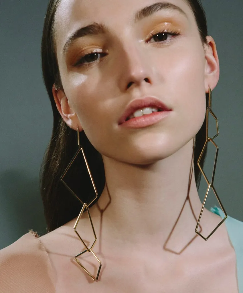 Long Origami Earrings