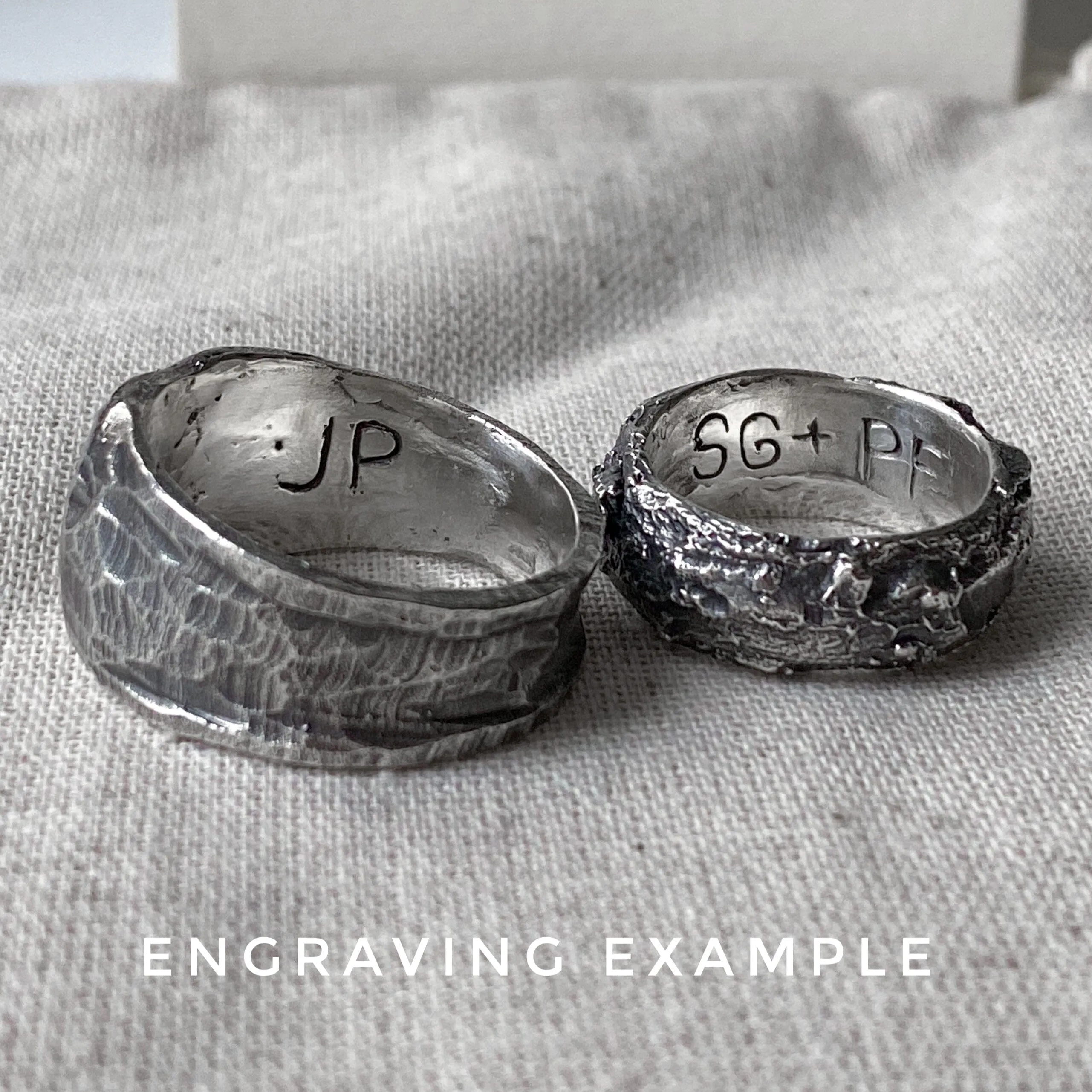 Orbit bangle- thin silver cuff bracelet with unusual hancrafted texture