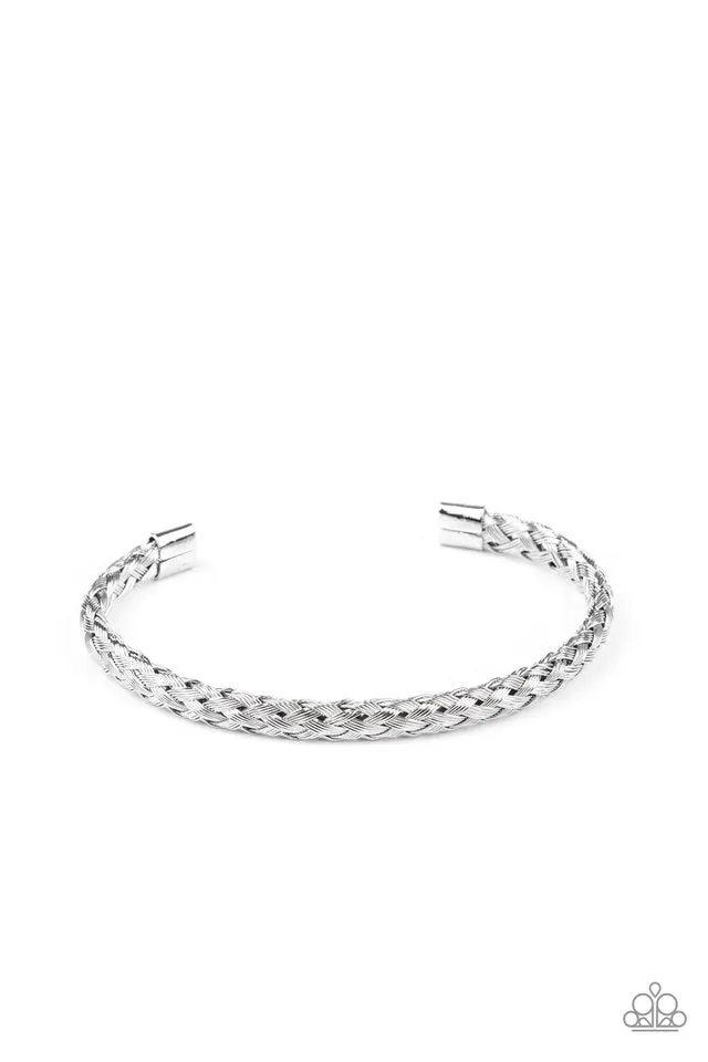 Paparazzi Bracelet ~ Metalhead Medley - Silver