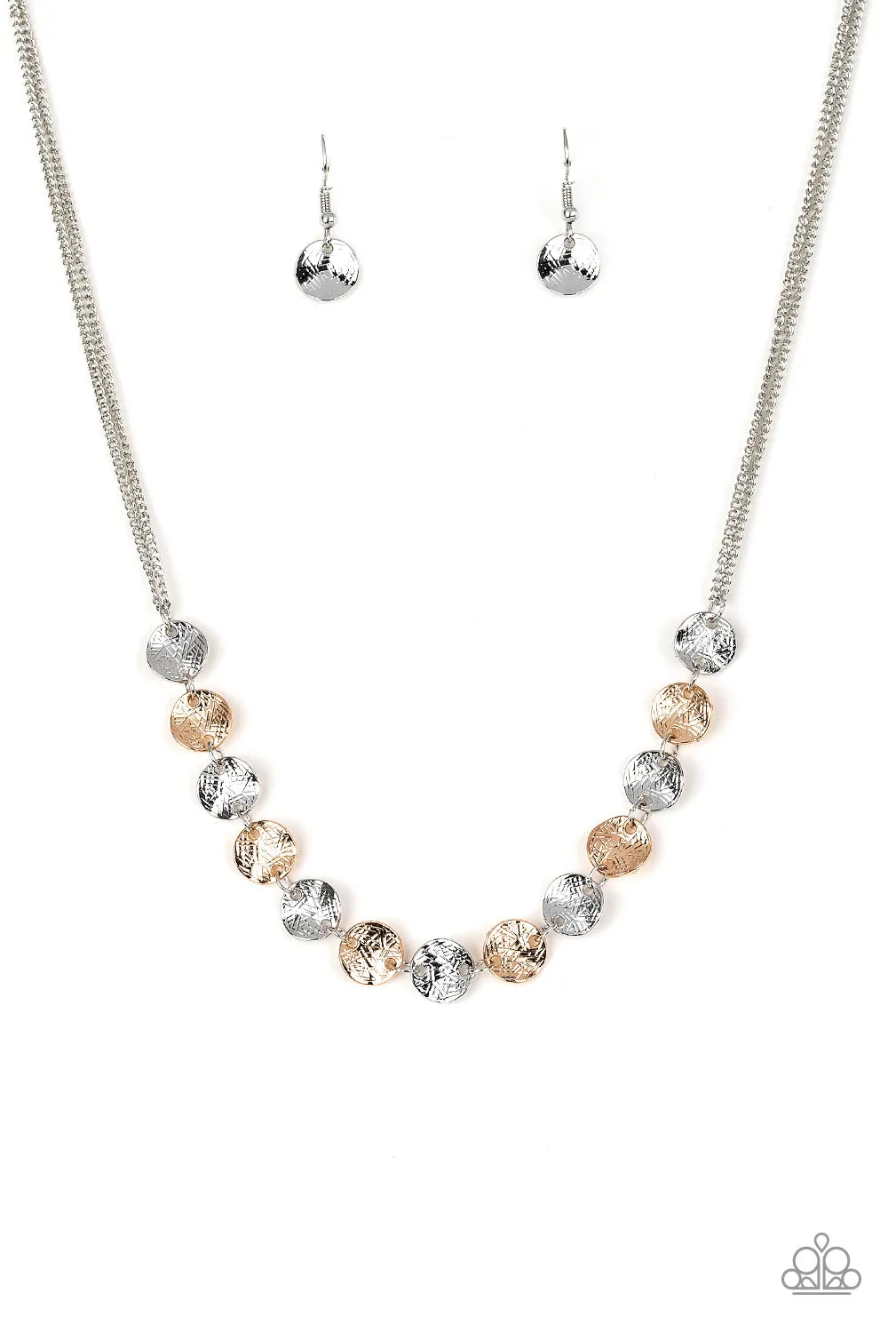 Paparazzi Necklace EMP Exclusive ~ Simple Sheen - Silver