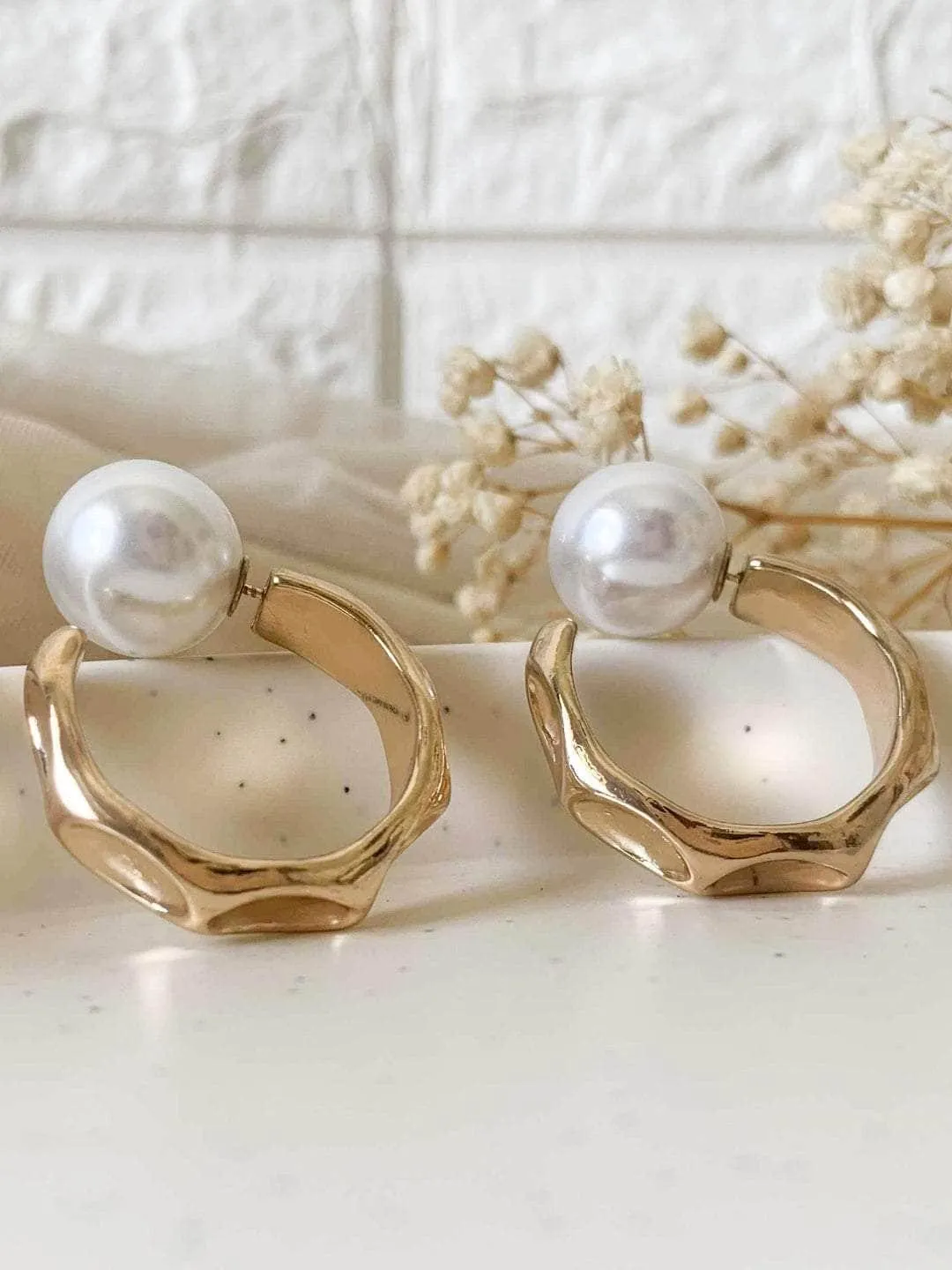 Pearl Kissed Hoops