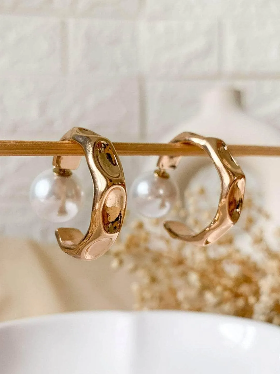Pearl Kissed Hoops