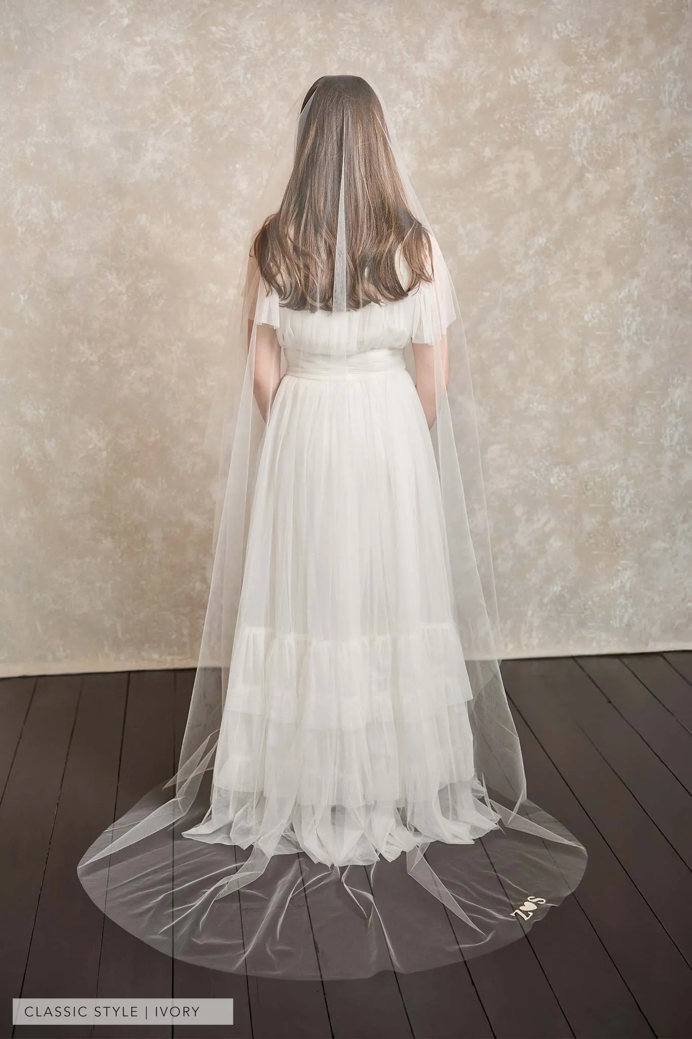 Personalised Veil Embroidery Add On | Discreet initials & heart
