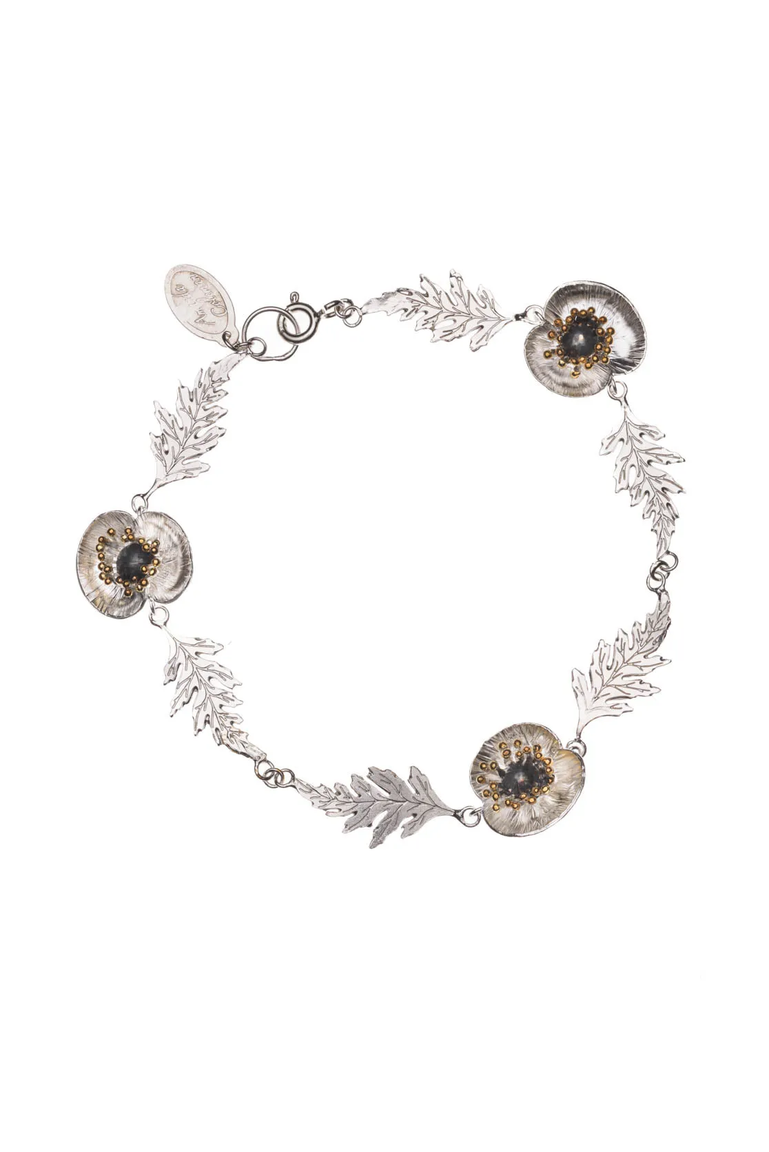 Poppy Bracelet Handmade In Sterling Silver