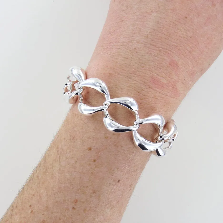 SMALL OVAL LINK ELECTROFORM BRACELET
