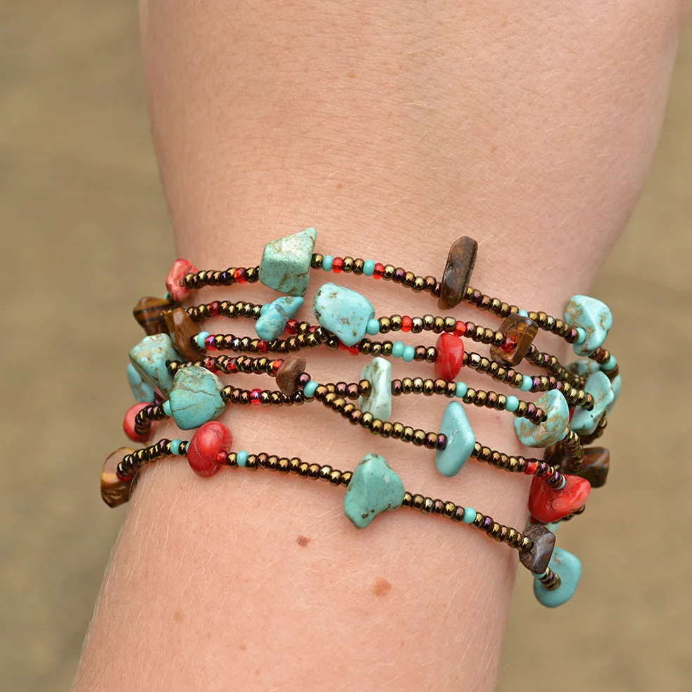 Southwest 6 Strand Bracelet