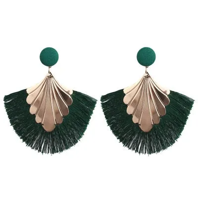 Tassel Earrings For Women Exaggerated Big Statement Fringed Earrings