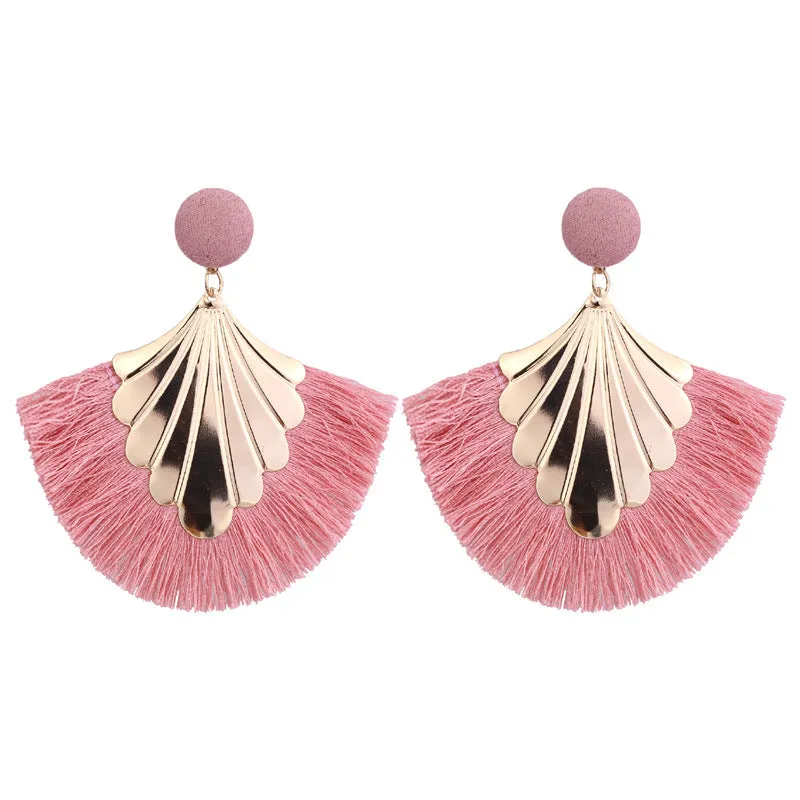 Tassel Earrings For Women Exaggerated Big Statement Fringed Earrings