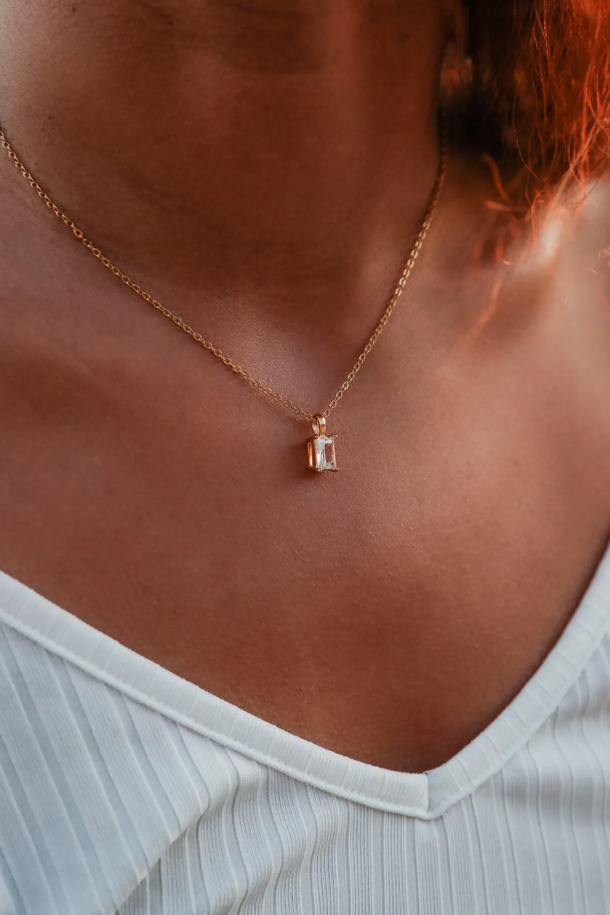The One Gold Pendant Necklace