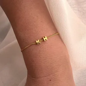 Tiny Dancer Initials Bracelet