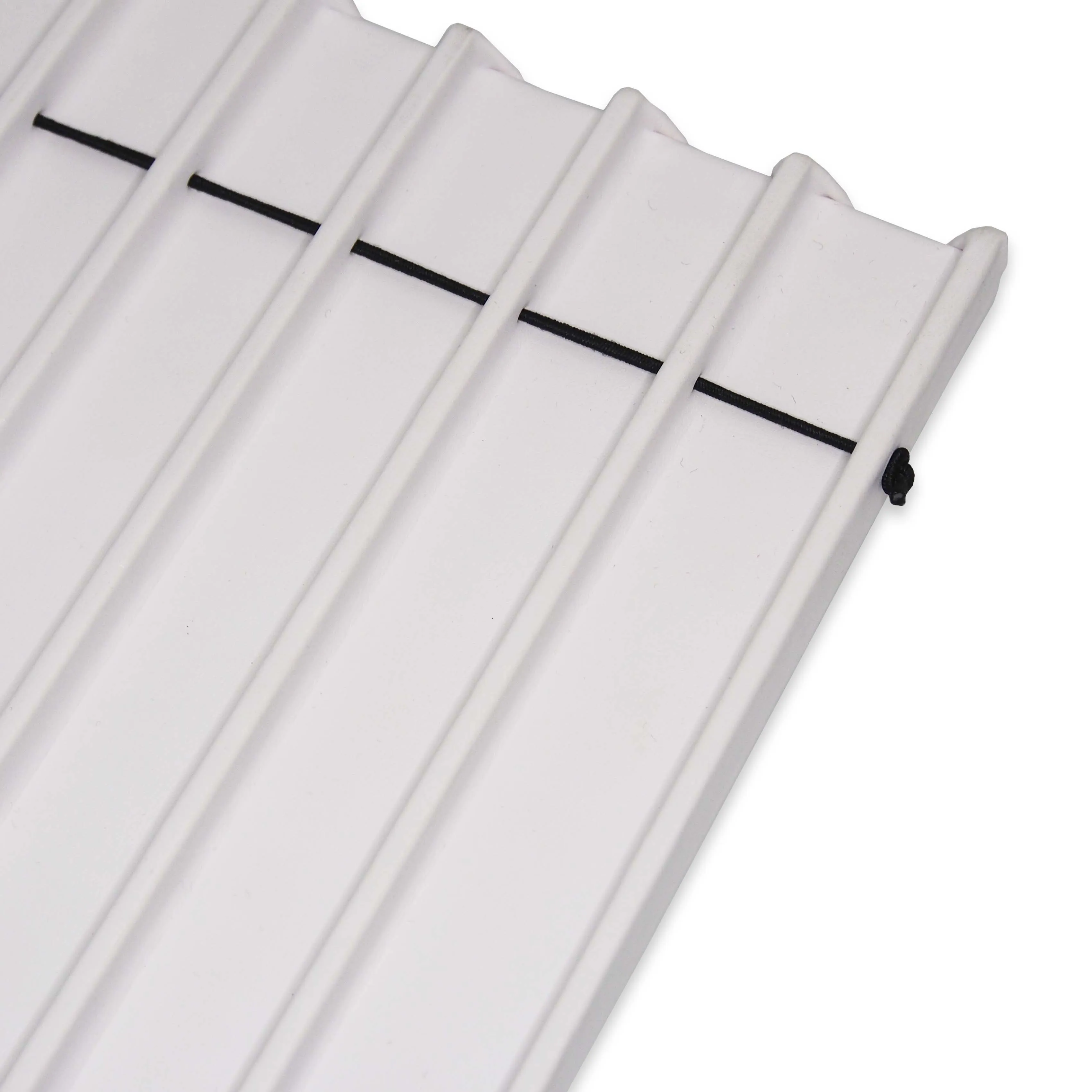 White leatherette 8 Section Deluxe bracelet insert liners