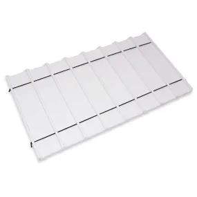 White leatherette 8 Section Deluxe bracelet insert liners