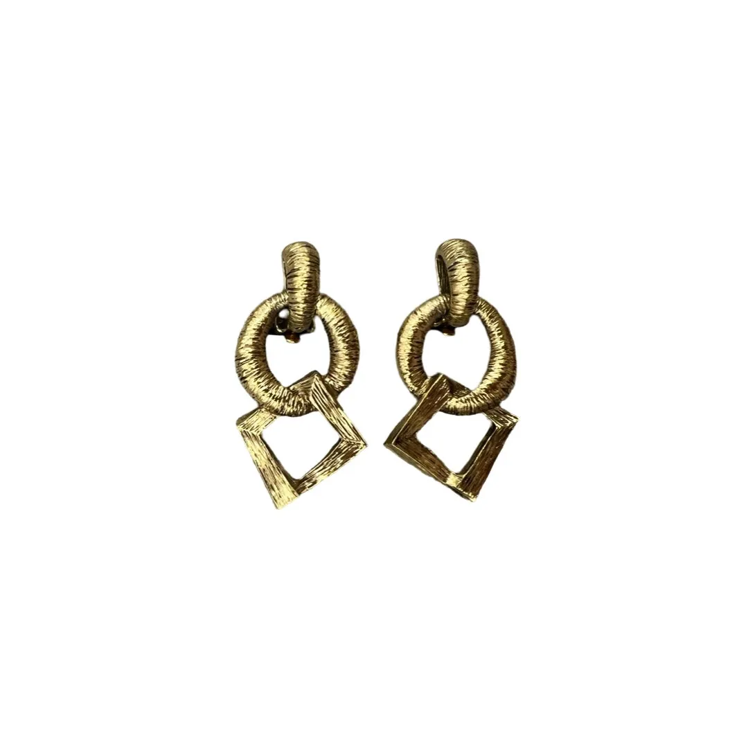 YSL Vintage Geometric Earrings