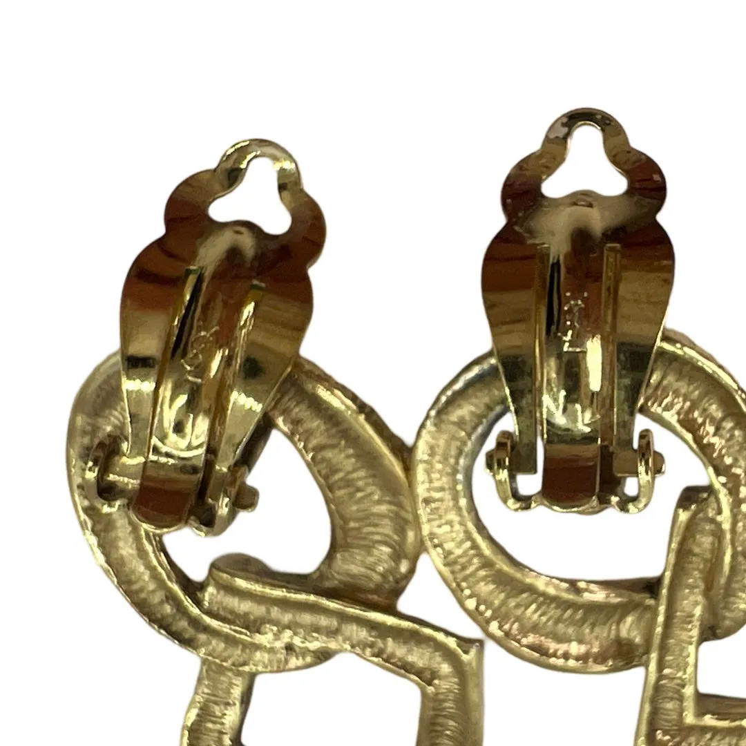 YSL Vintage Geometric Earrings