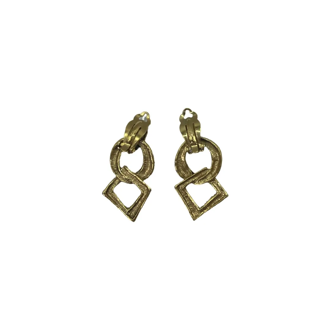 YSL Vintage Geometric Earrings